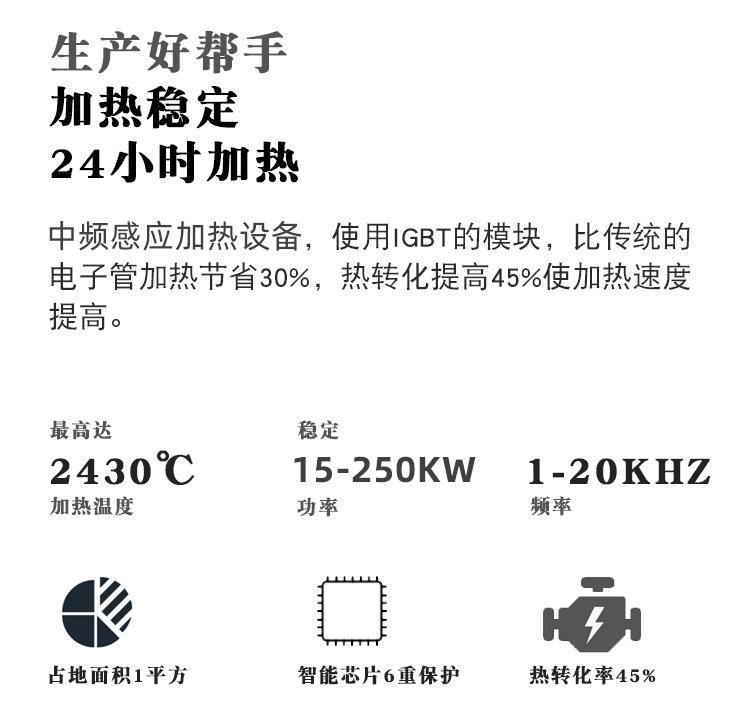 中頻萝莉社在线免费观看加熱設備HTM-200AB 200KW中頻鍛造爐(圖4)
