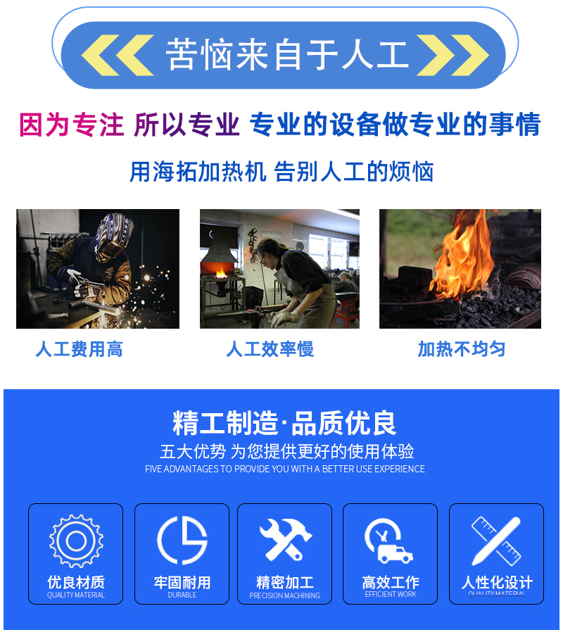 igbt超音頻電源 超音頻鍛造加熱爐 配合送料機自動上下料熱鍛(圖2)